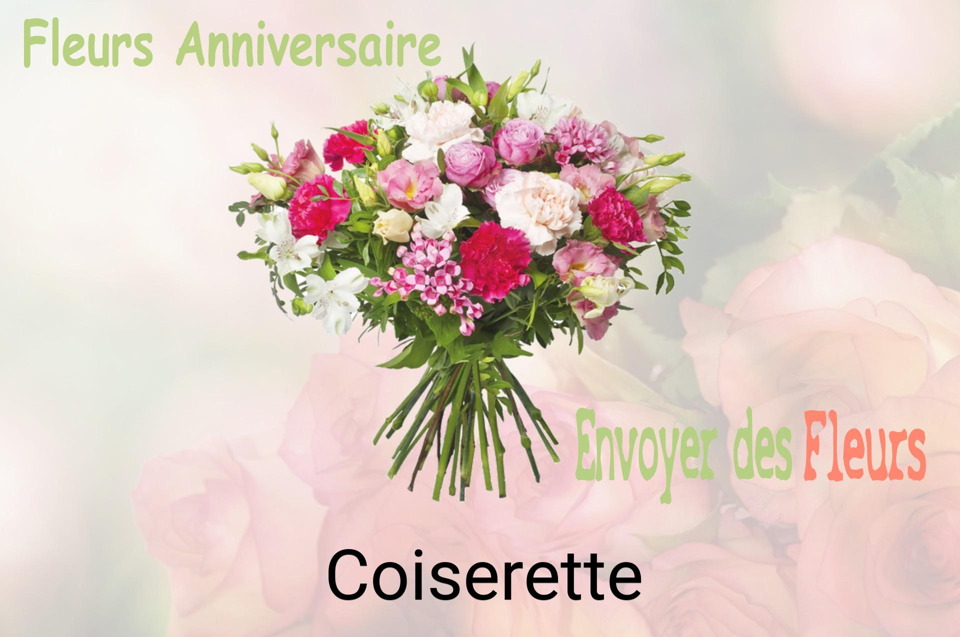 Bouquet de fleurs d’anniversaire livré à Coiserette